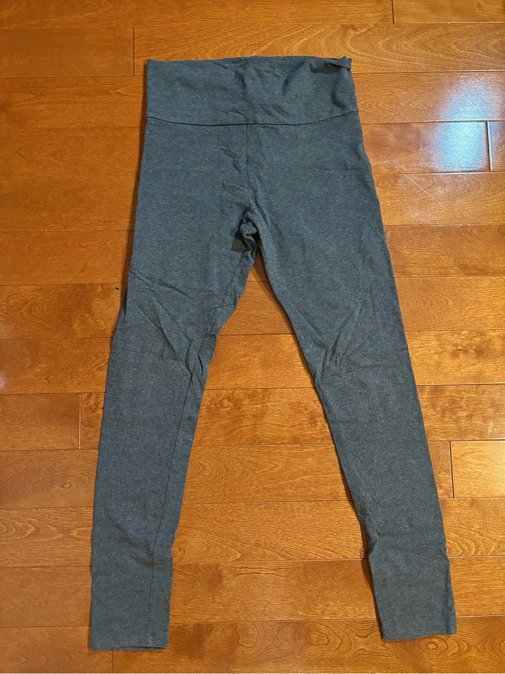 Forever 21 Grey High-Waist Cotton Active Leggings